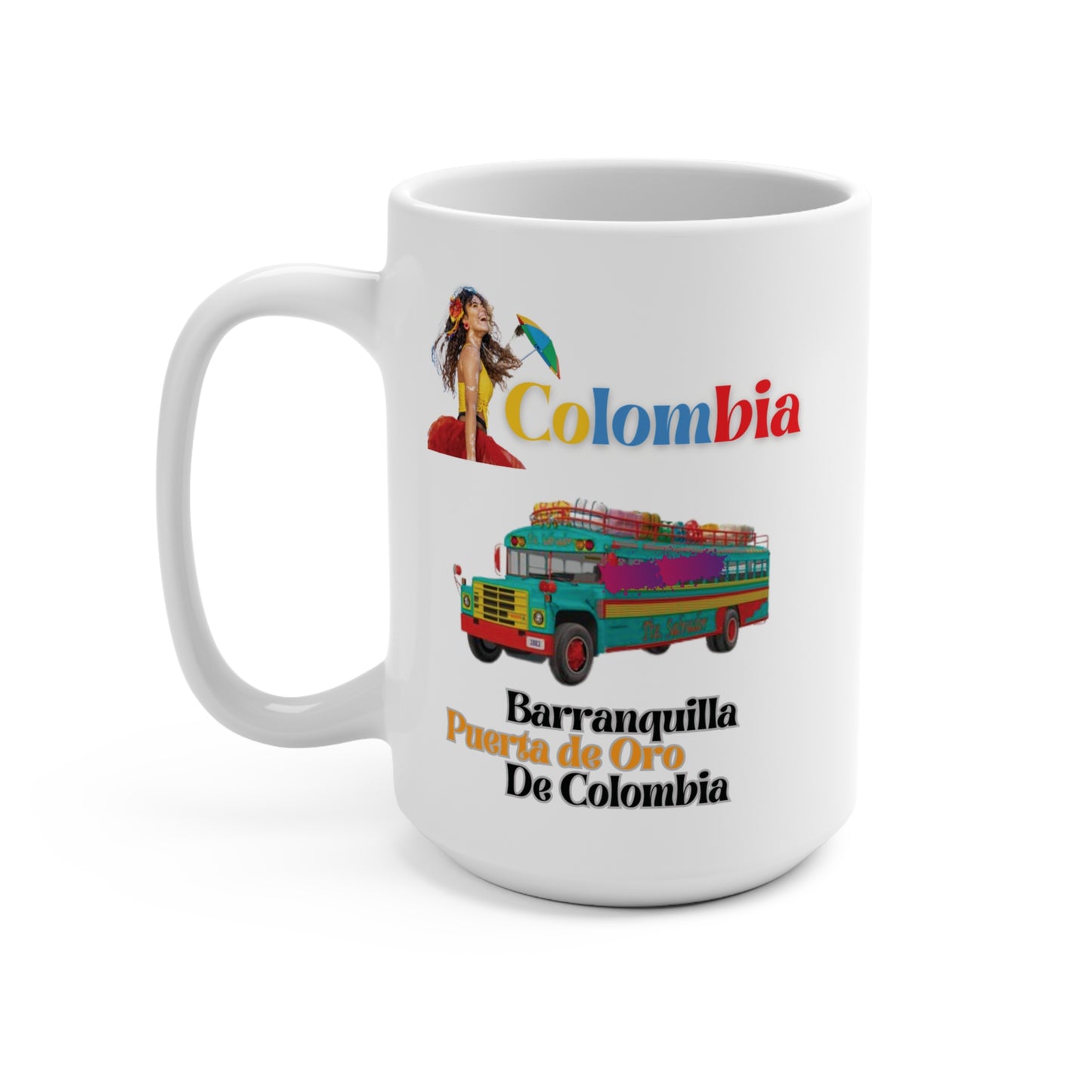 Mug - Celebrate Carnaval - with 'Vívelo, Siéntelo, Disfrútalo' Design 15oz