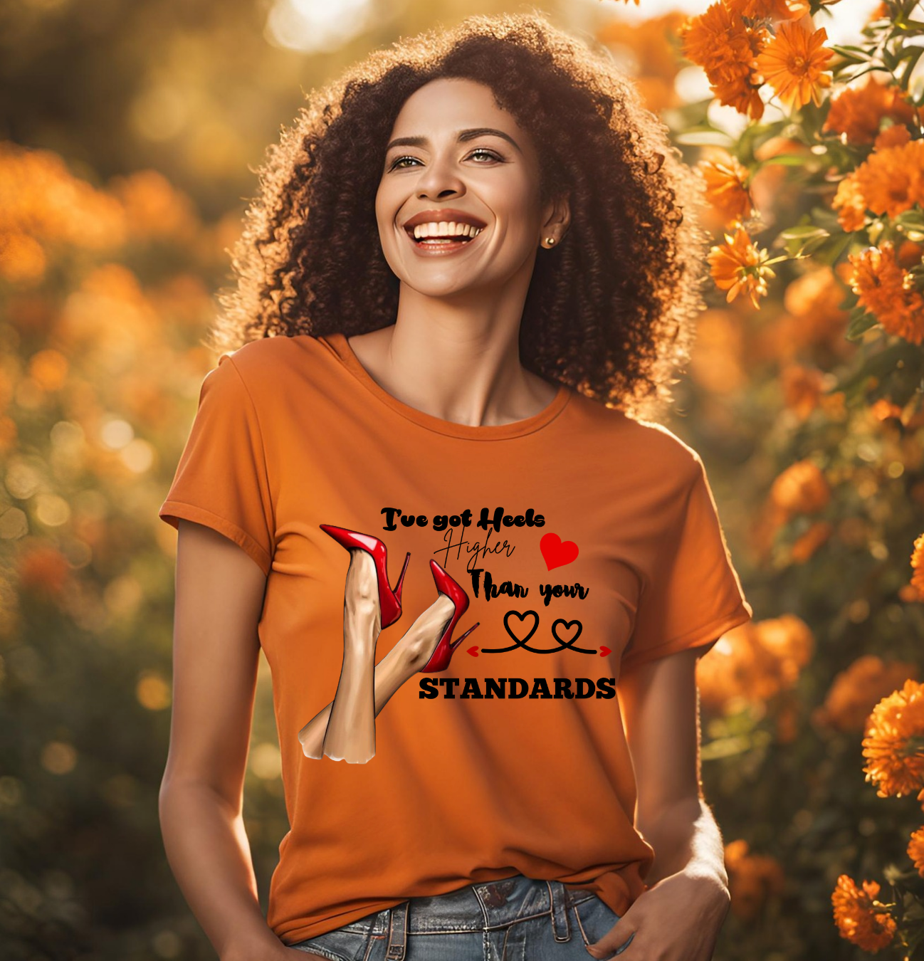I've Got Heels Higher Than Your Standards Unisex Heavy Cotton Tee