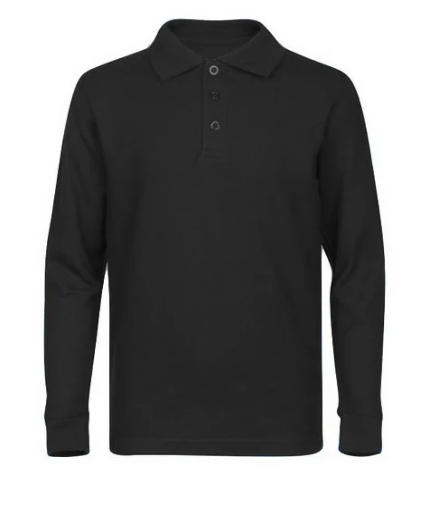 Long Sleeve Pique Polo Shirt - Boys -