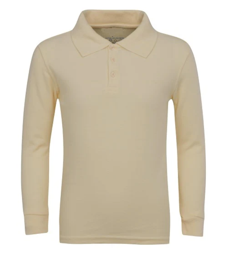 Long Sleeve Pique Polo Shirt - Boys -