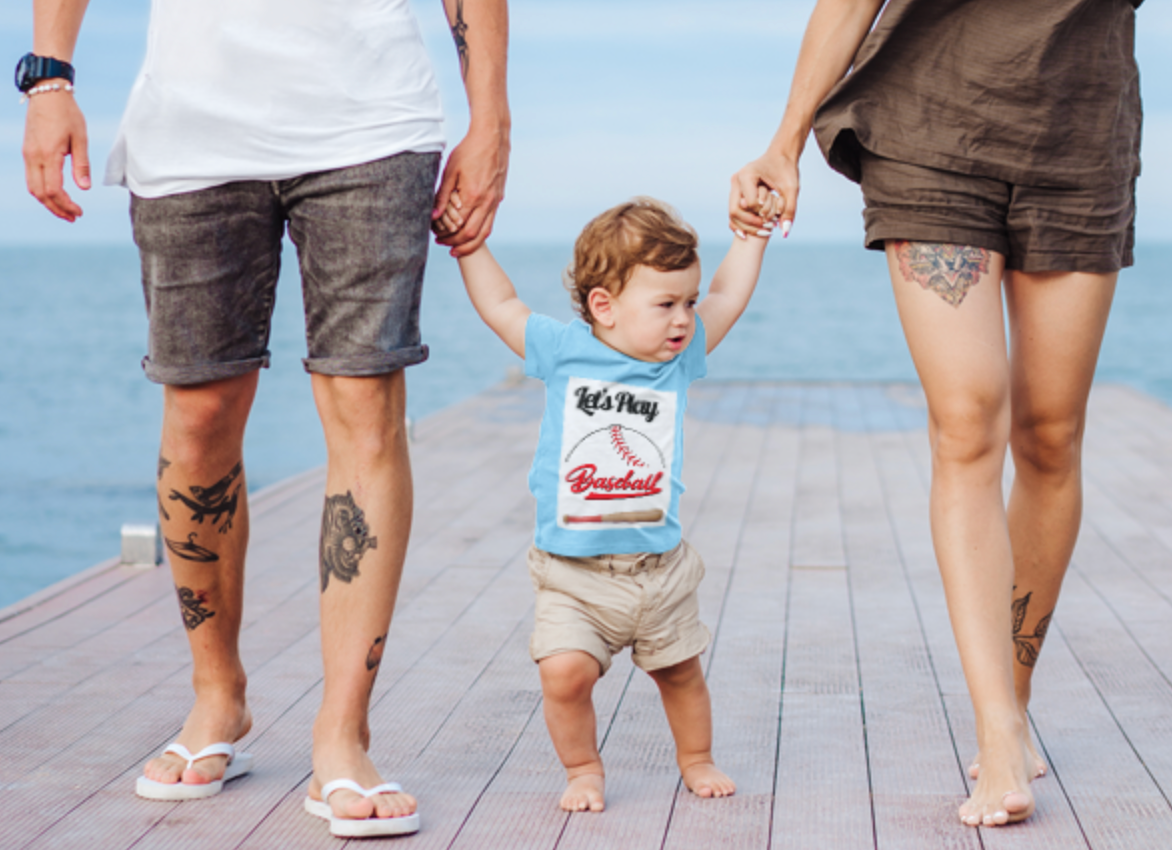 Infant Fine Jersey Tee| Lets Play Baseball