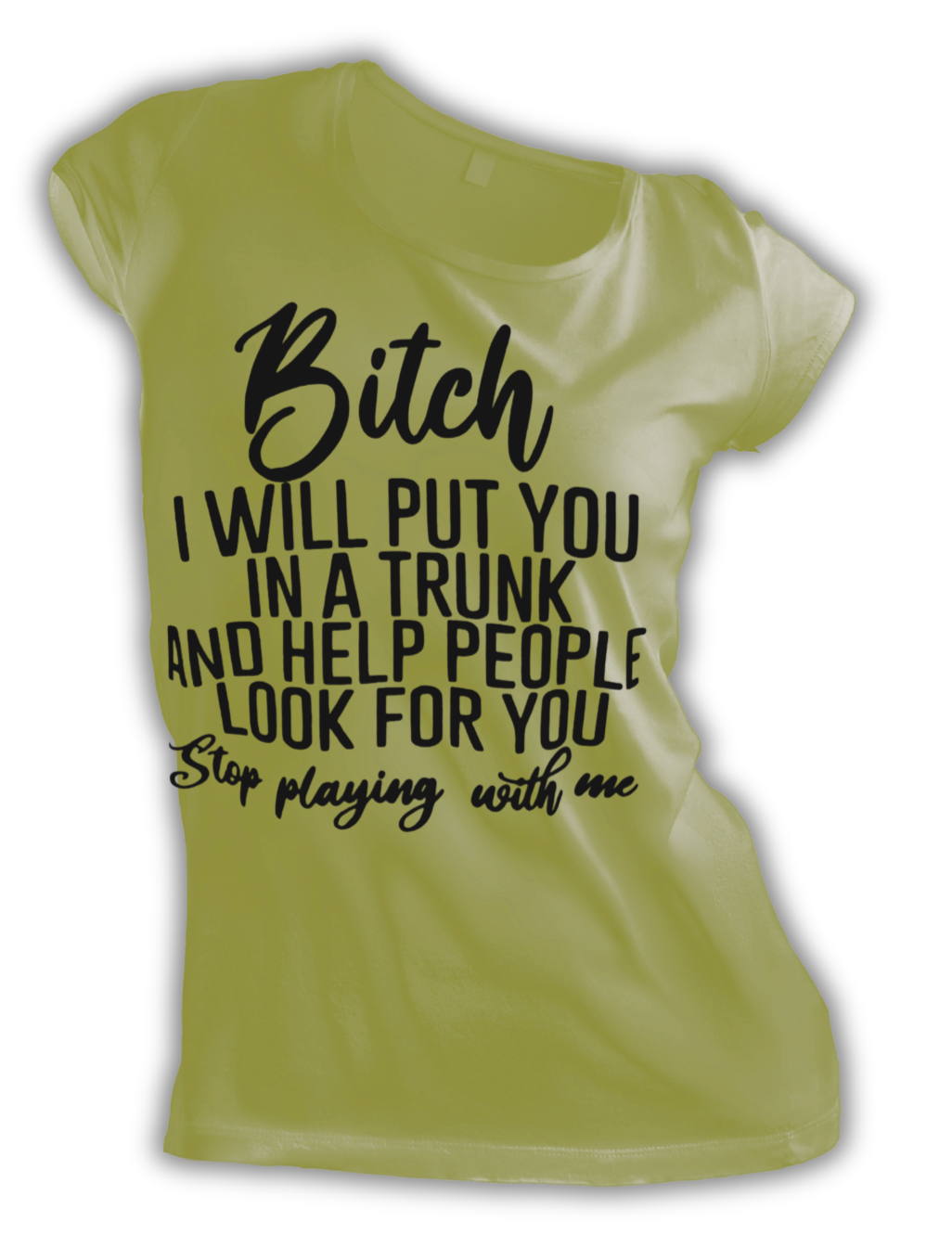 Unisex Heavy Cotton Tee - "Bitch I will Put you In a Trunk and Help People Look For You"