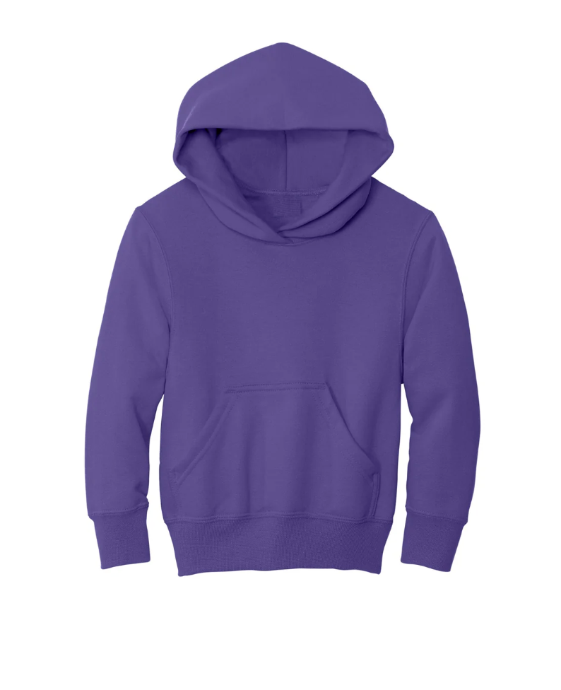 Youth Unisex - Fleece Zip Up Hooded Sweatshirt