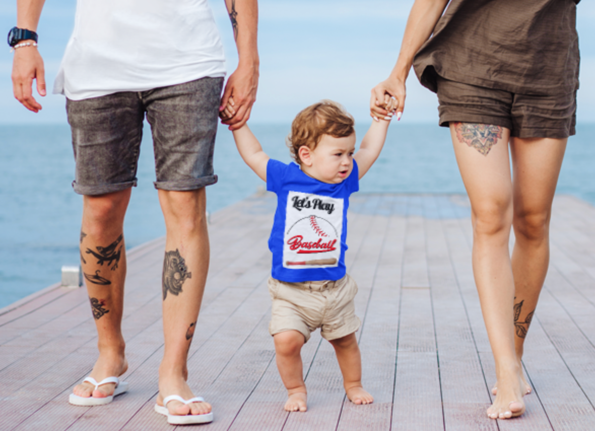 Infant Fine Jersey Tee| Lets Play Baseball