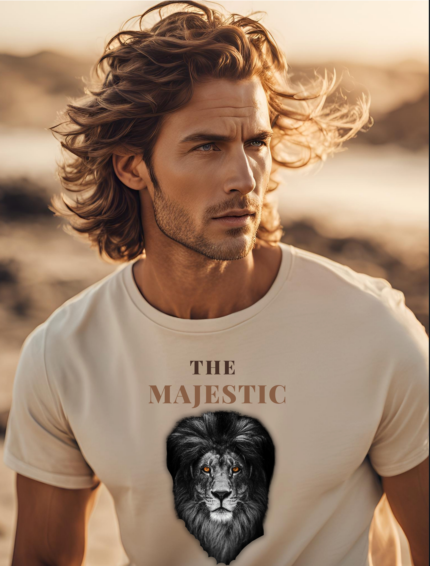The Majestic Lion Unisex Cotton Crew Tee - Bold, Unique Shirt for Animal Lovers