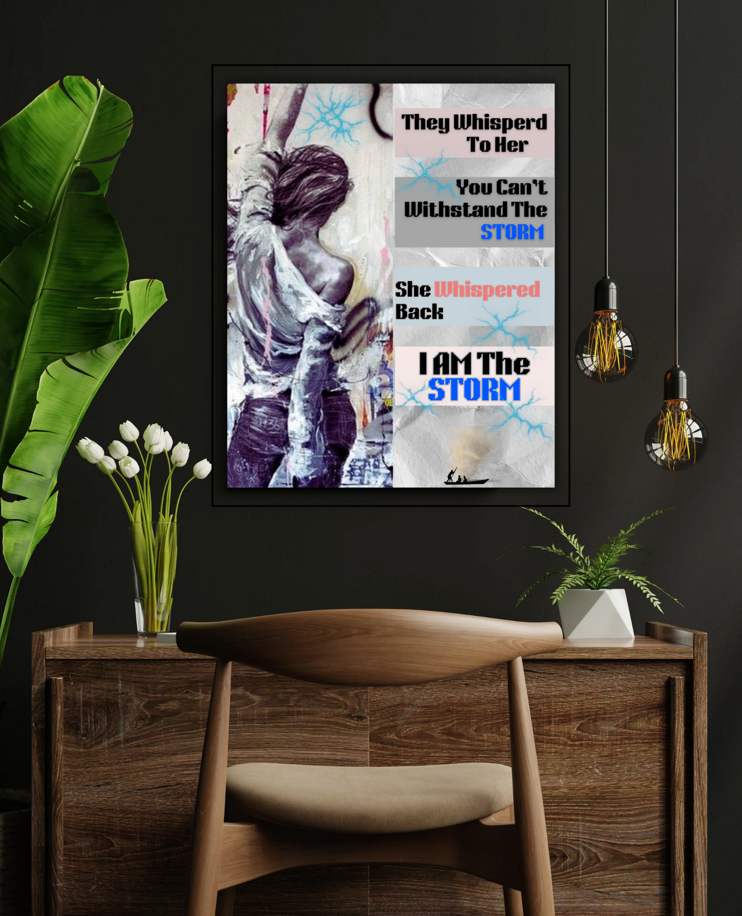 Canvas Prints (Museum Wrap) - I am the Storm