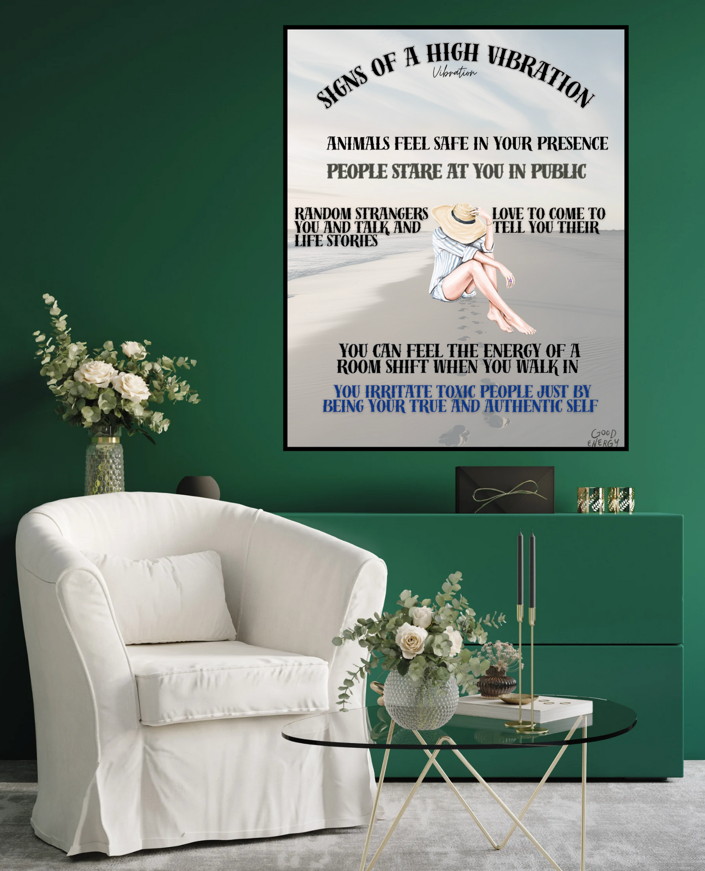 Canvas Prints - Signs of A High Vibration