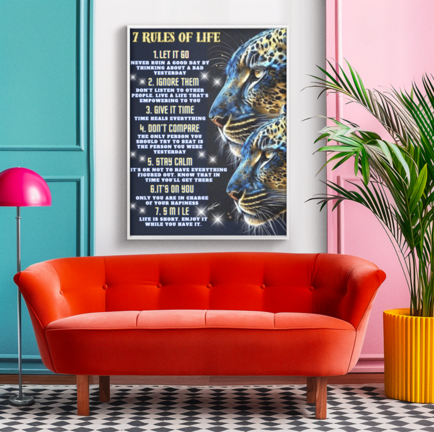 Canvas Prints (Museum Wrap) - 7 Rules of Life