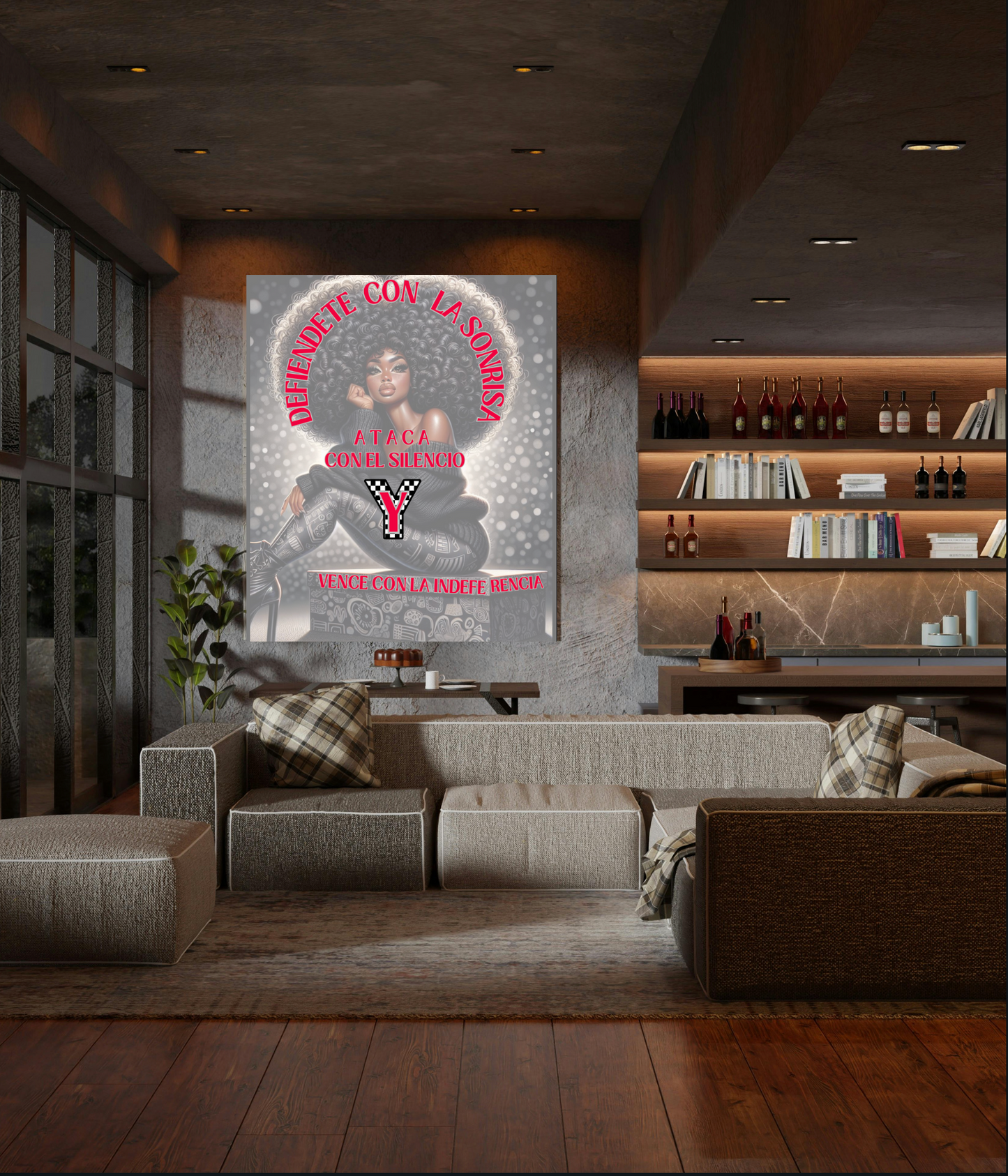 Canvas Prints (Museum Wrap) Defiendete Con La Sonrisa
