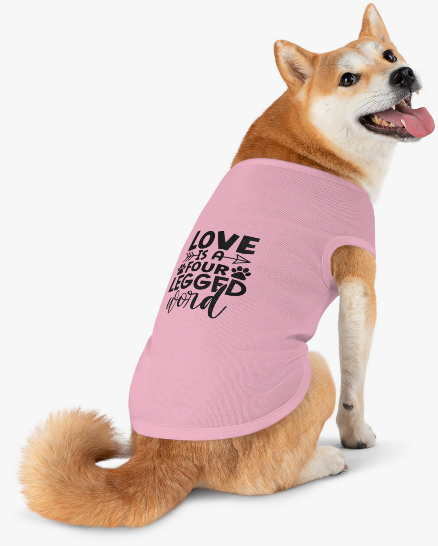 Pet Tank Top for Dogs | 'Love is a Four Legged Word'