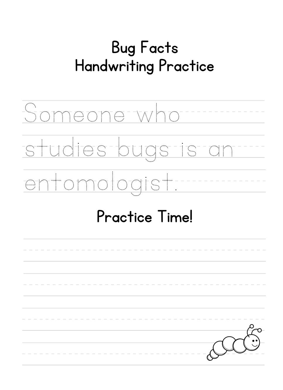Hnadwriting Practice | Vocabulary Practice