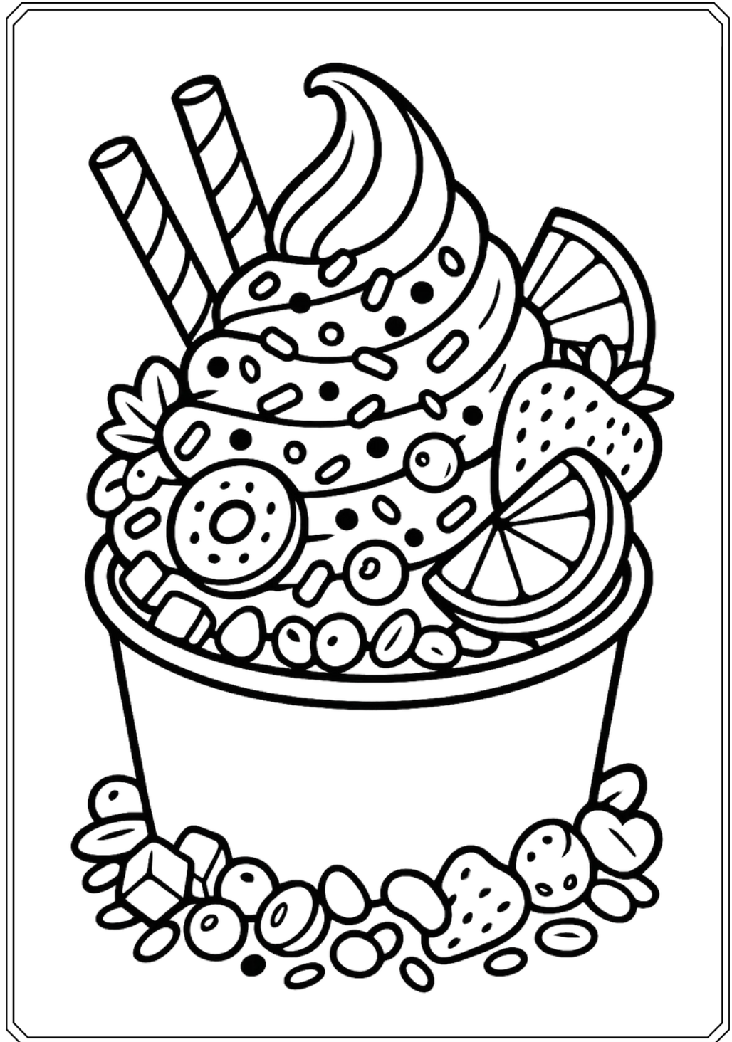 Coloring Books| Ice-Cream 🍦 Sports. 🏉⚽️| Sky High Coloring Book✈️