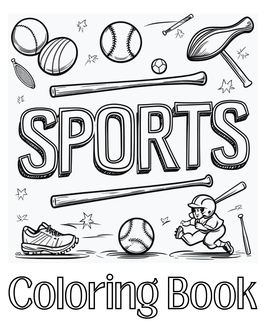 Coloring Books| Ice-Cream 🍦 Sports. 🏉⚽️| Sky High Coloring Book✈️
