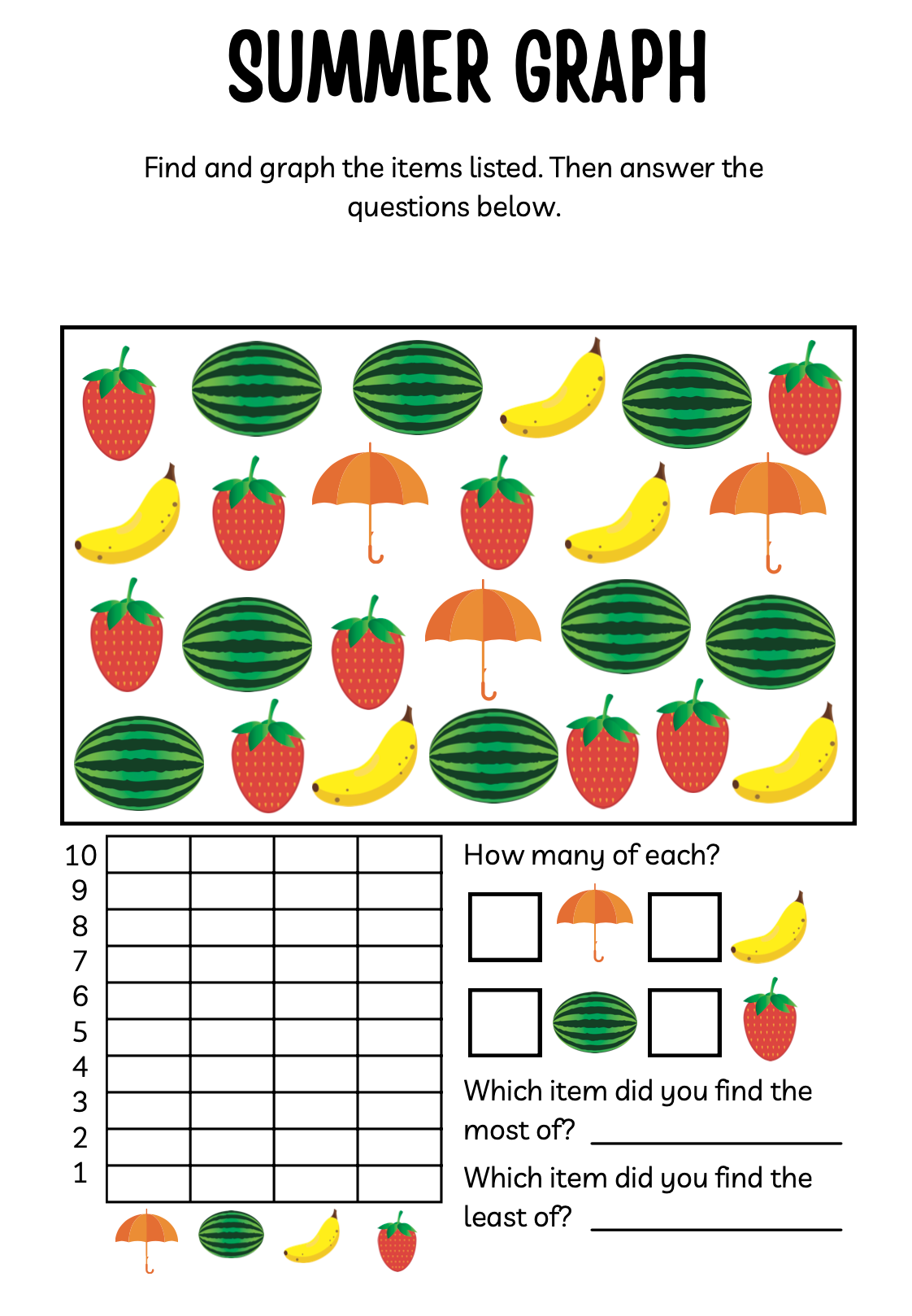 Kindergarten Summer Workbook