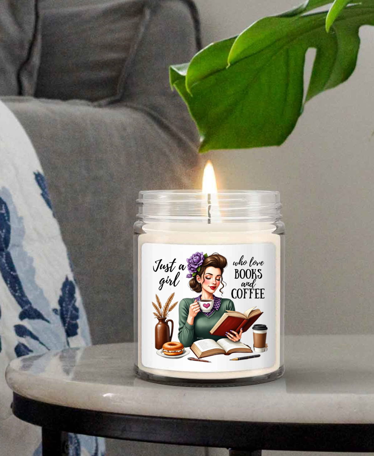 Handmade Vanilla Scented Candle –| Clean-Burning Soy Blend |