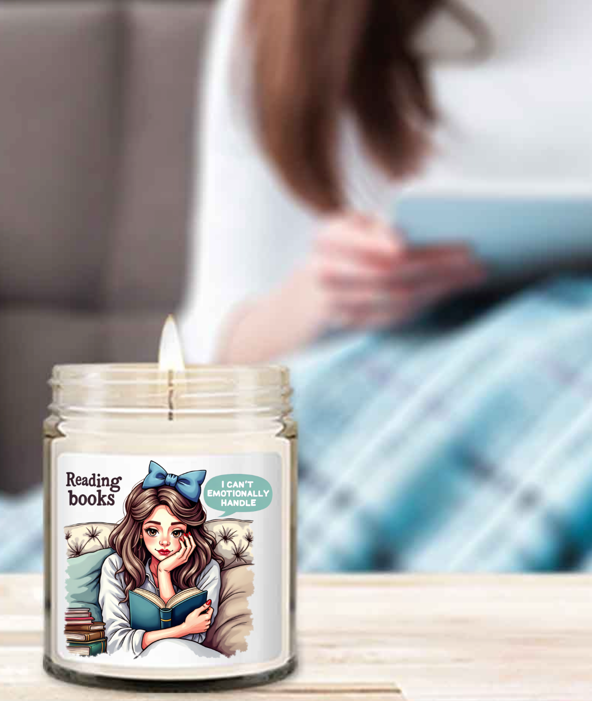 Handmade Vanilla Scented Candle –| Clean-Burning Soy Blend |