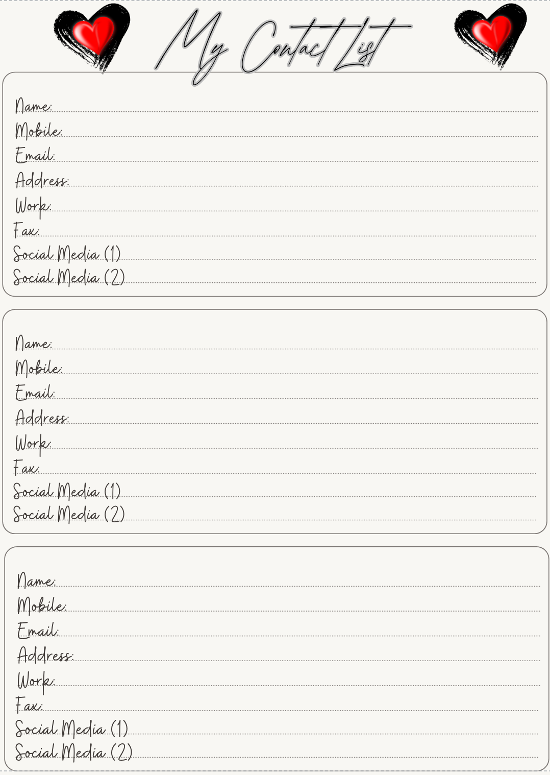 Leather Paperback Address Book -