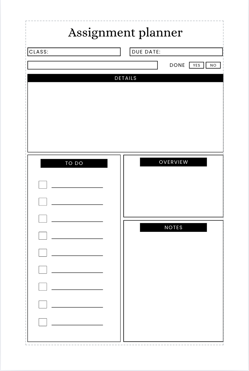 Assignment Planner – Stay on Track, Stay Ahead!