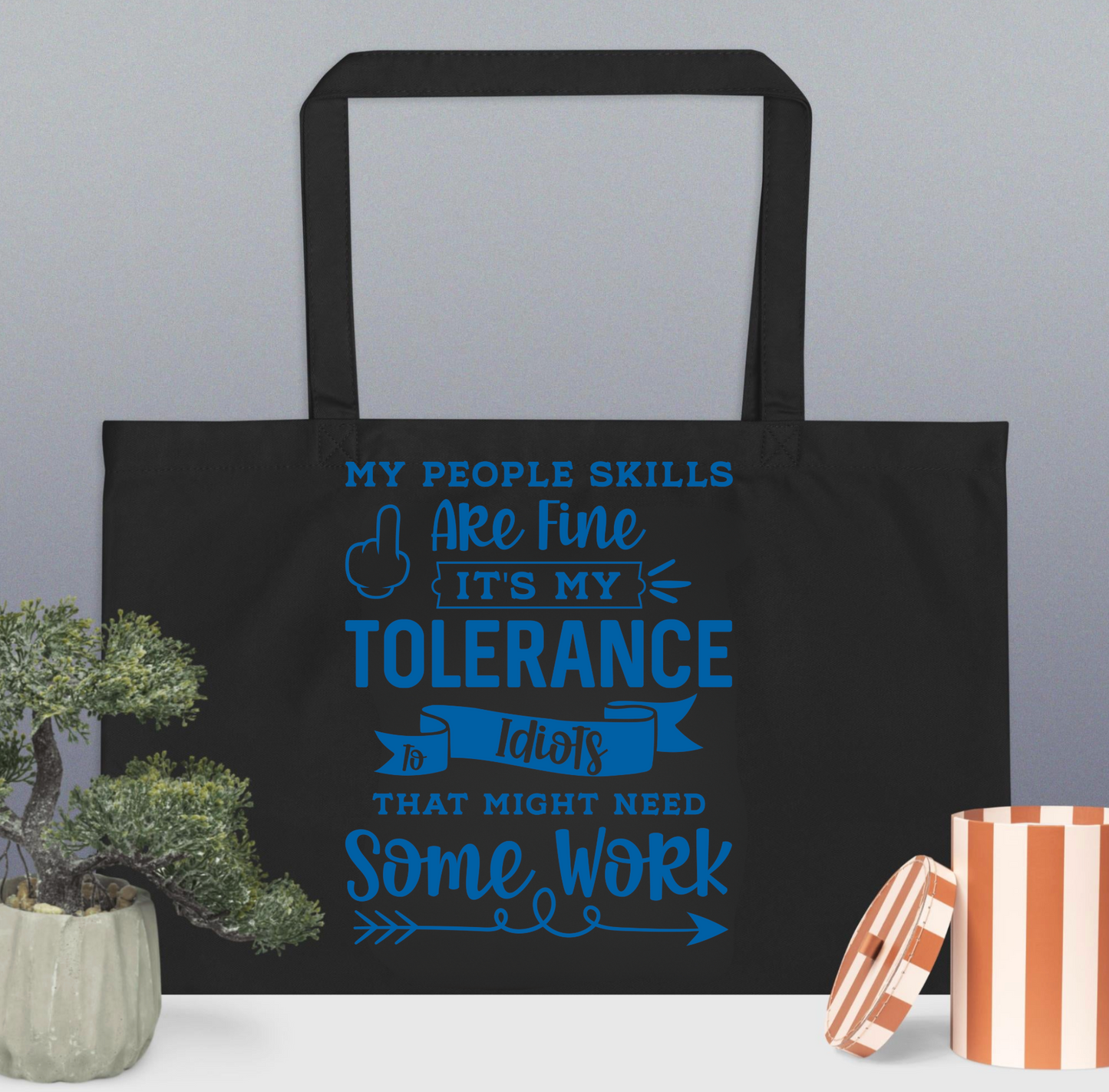 Large organic tote bag