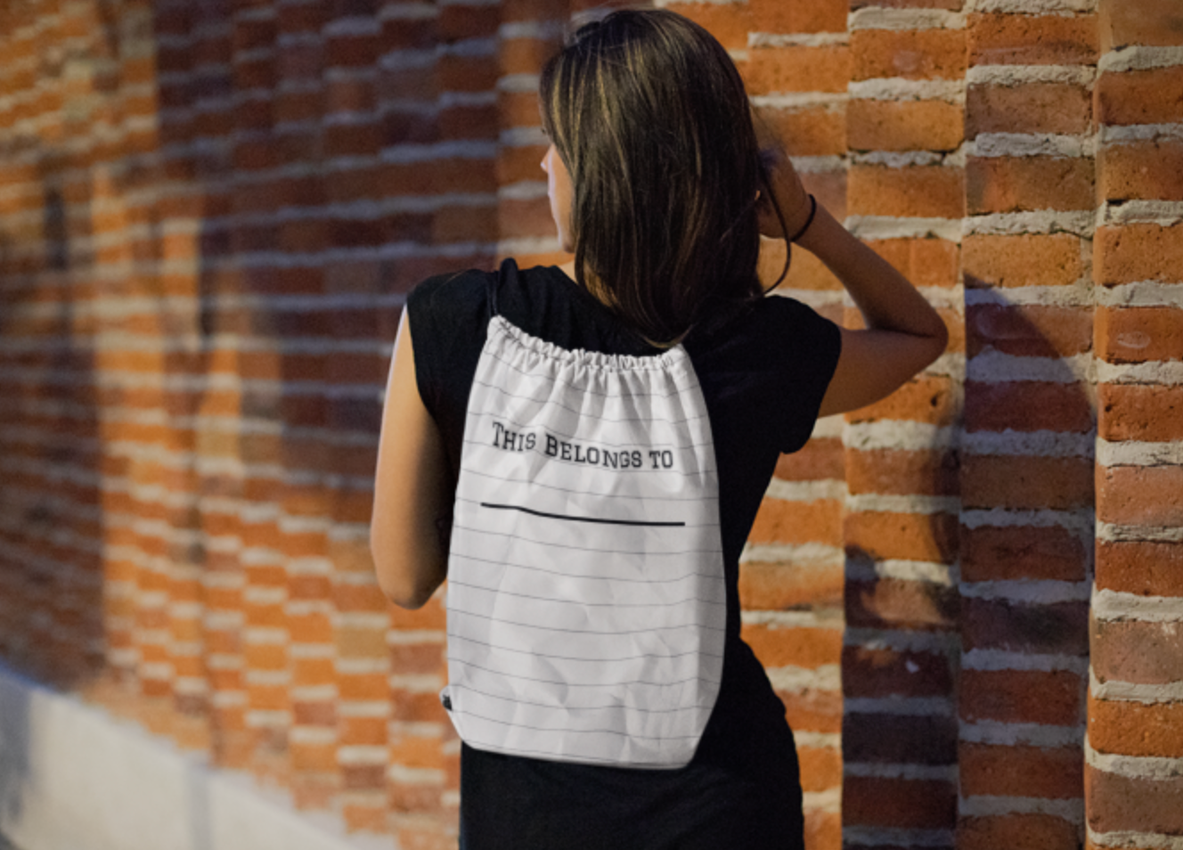 Drawstring bag - Belongs To________