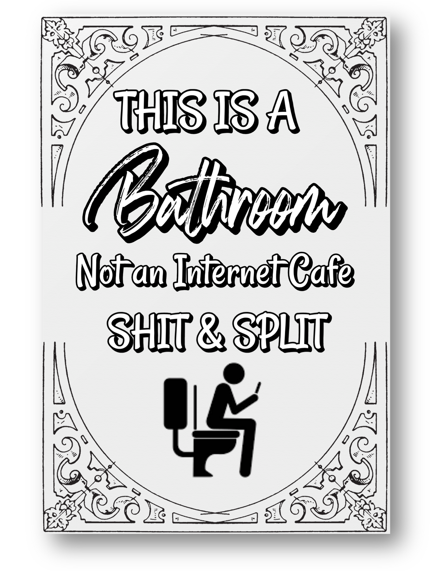 Canvas Prints (Museum Wrap) - This is a Bathroom