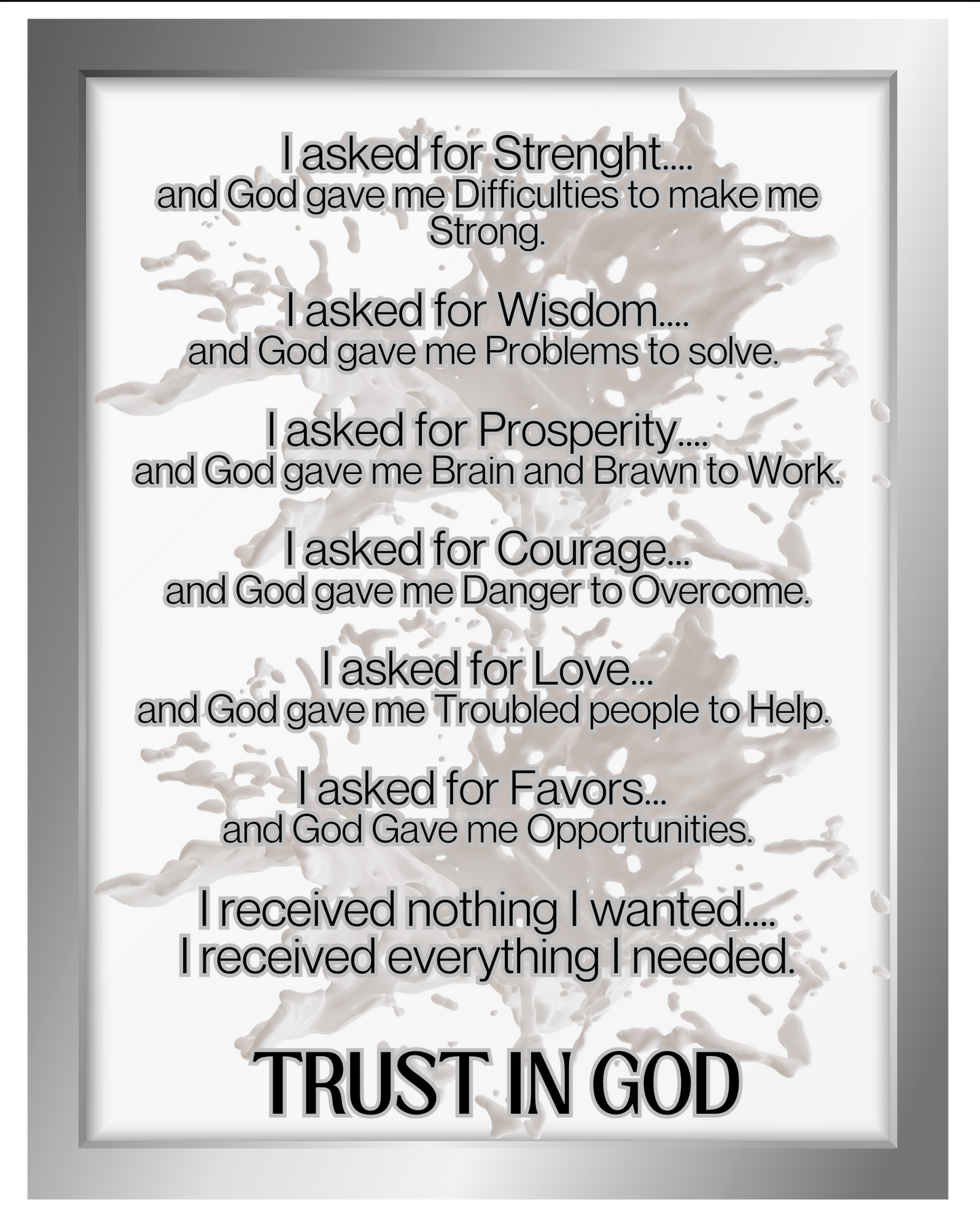 Canvas Prints _ Trust In God