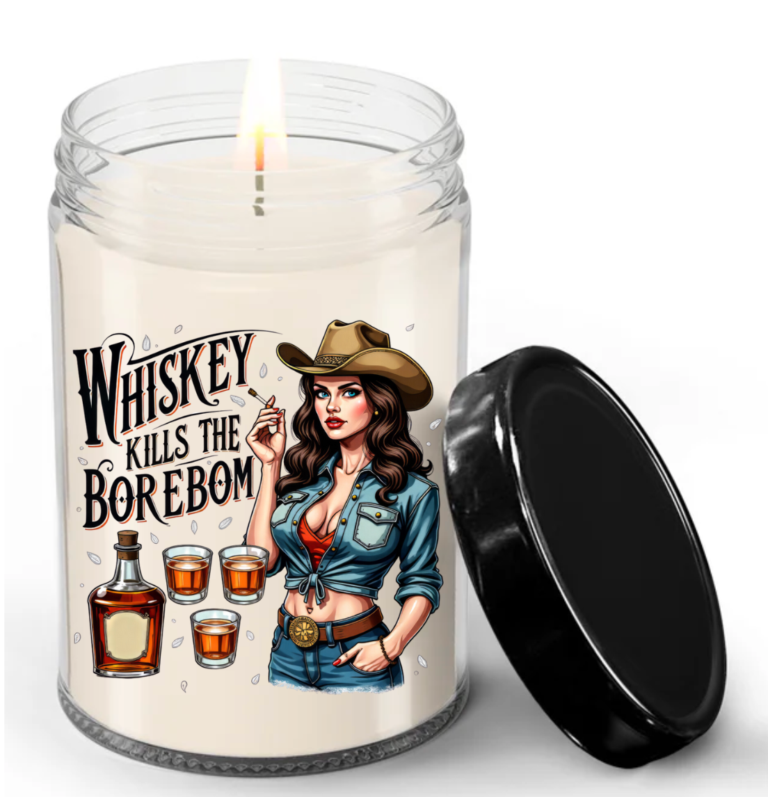 Handmade Vanilla Scented Candle –| Clean-Burning Soy Blend |