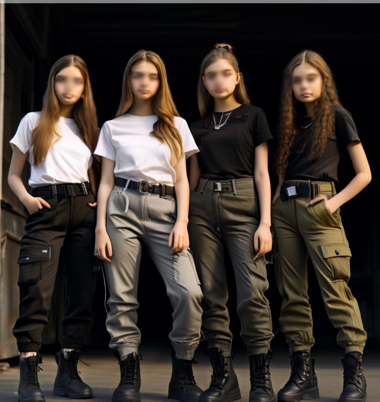 Girls Stretch Skinny Pants šāØ School Uniform Ready