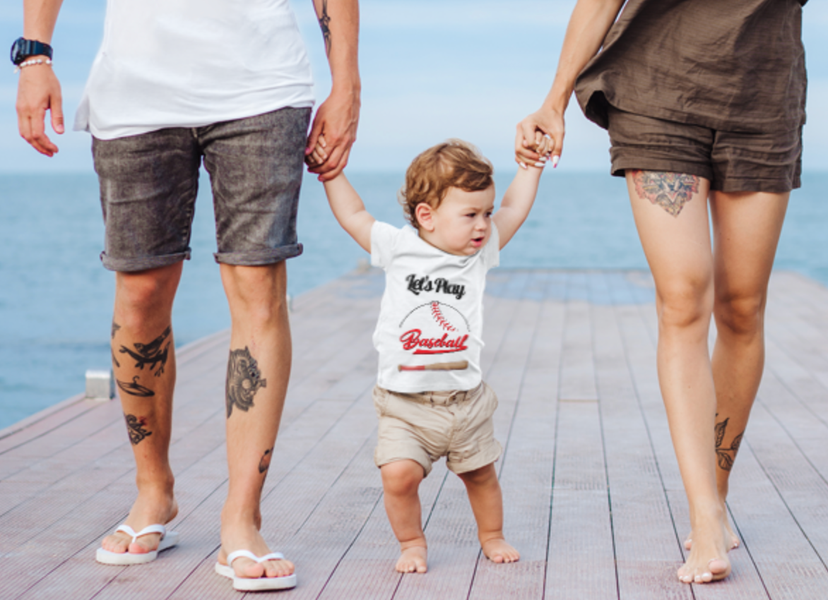 Infant Fine Jersey Tee| Lets Play Baseball
