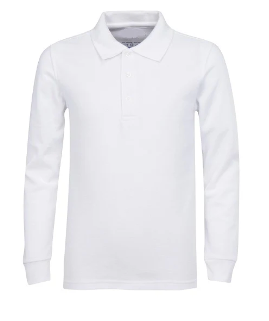 Long Sleeve Pique Polo Shirt - Boys -