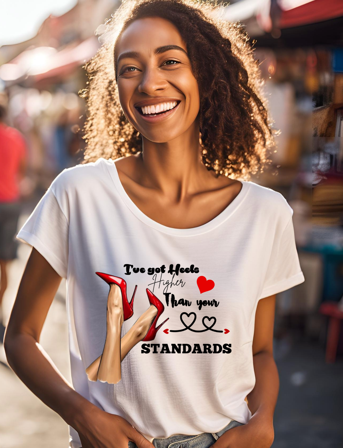 I've Got Heels Higher Than Your Standards Unisex Heavy Cotton Tee