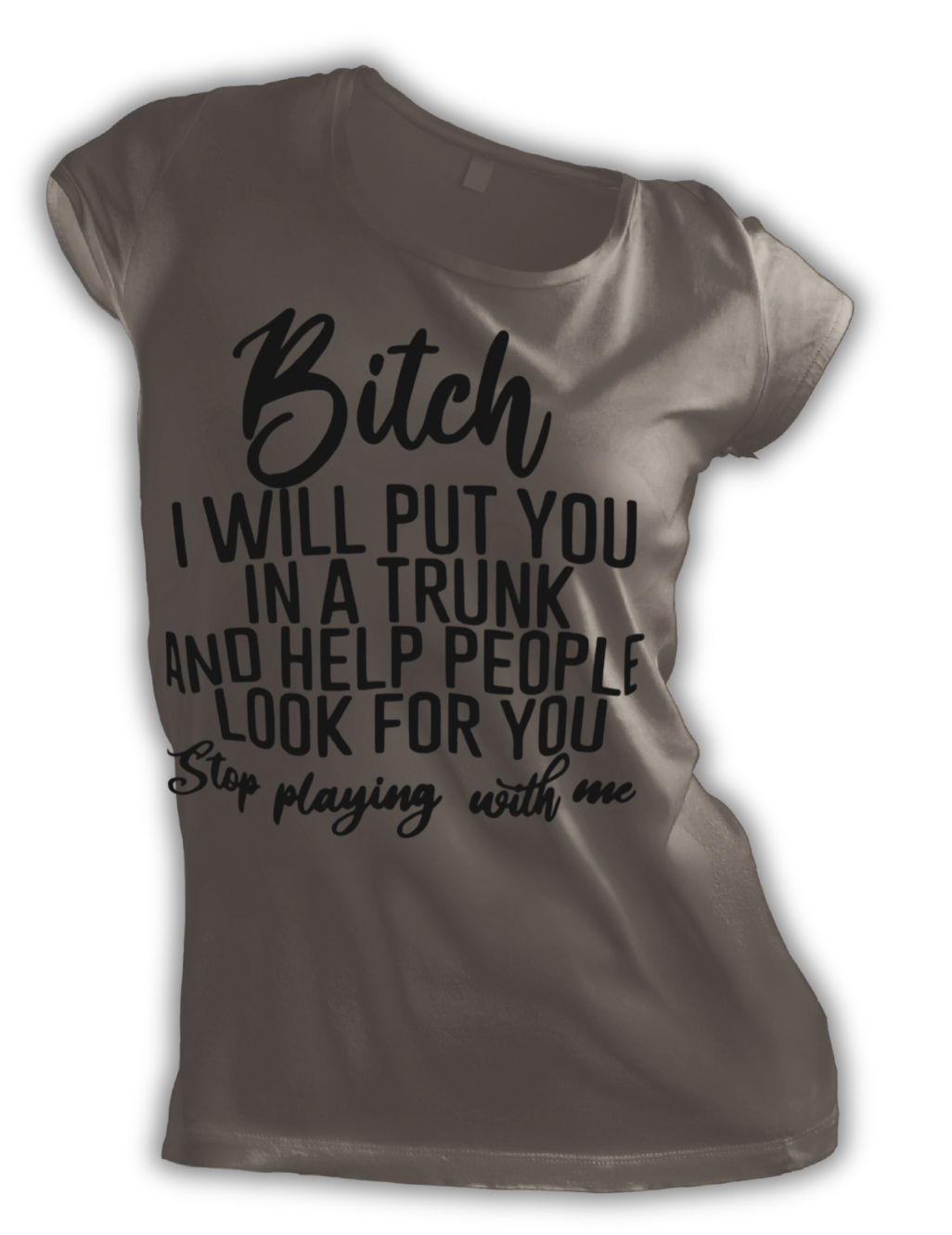 Unisex Heavy Cotton Tee - "Bitch I will Put you In a Trunk and Help People Look For You"