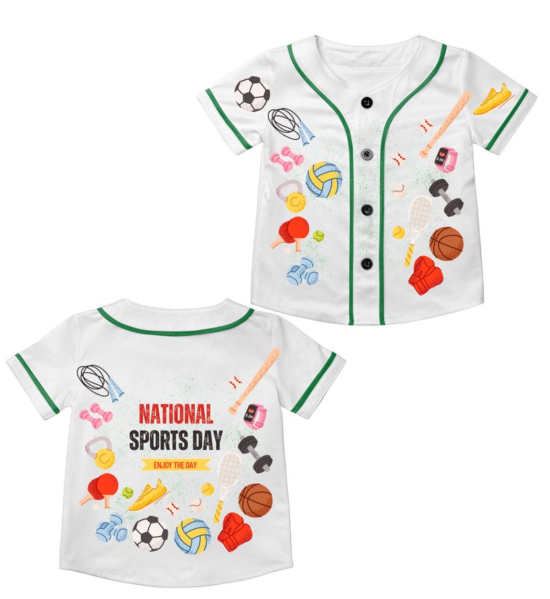 All-over Print Kids and Youth Baseball Jersey
