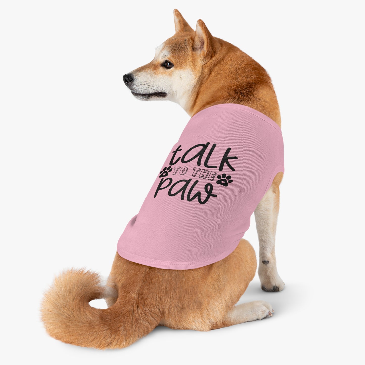 Pet Tank Top - 'Talk to the Paw' Design for Dog Lovers