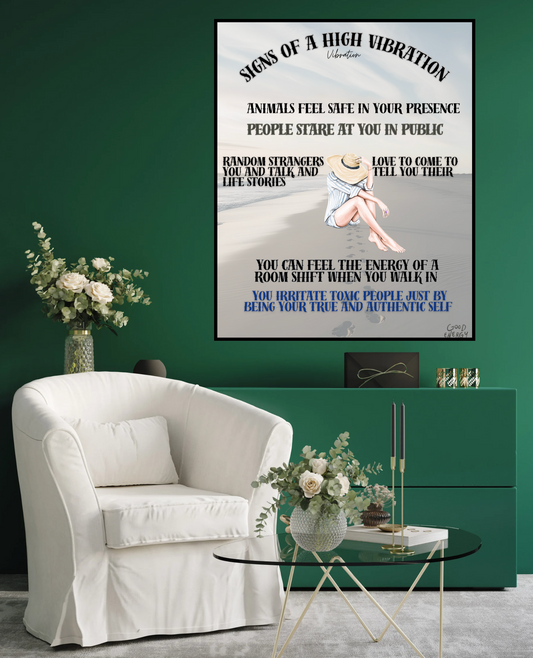Canvas Prints - Signs of A High Vibration