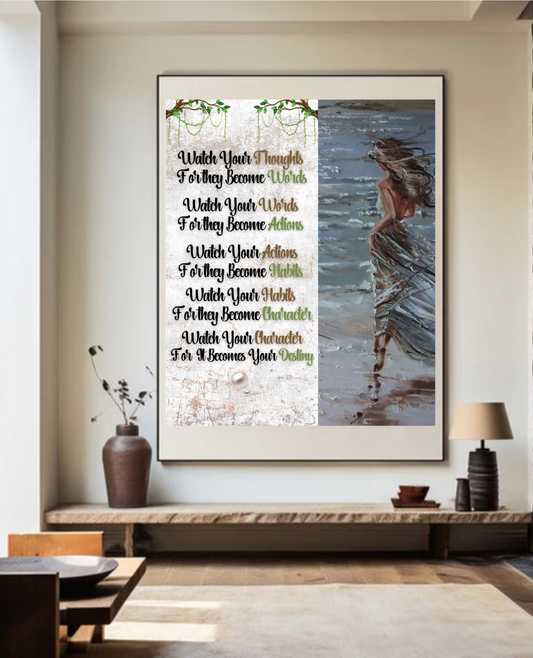 Canvas Prints. - Watch Your Thoughts -